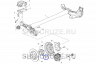SHU-036-2 Ступица в сборе задняя R15 с ABS. Chevrolet Cruze, Opel Astra-J